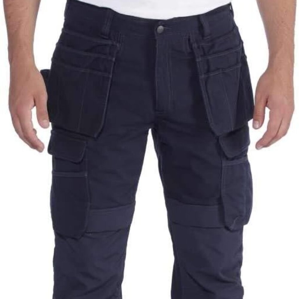 Carhartt Steel Relaxed Fit Double Front Multi-Pocket Cargo Trousers